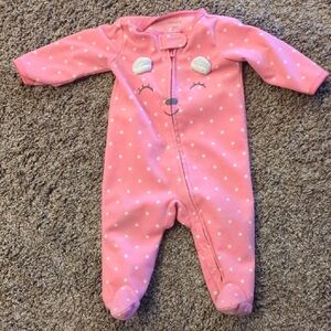 Pink Polka Dot Kids One Piece